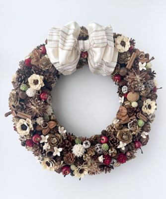＜Atelier Maison Deco＞＜Ａｔｅｌｉｅｒ　ＭＫ＞木の実とスパイスのリース